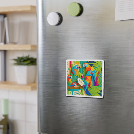 Colorful Macaws Die-Cut Magnets (5 Sizes)