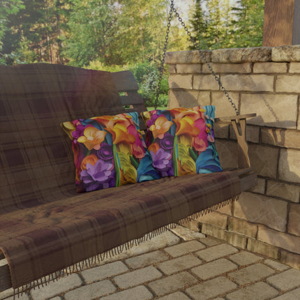 The Graceful Freesia Outdoor Pillows