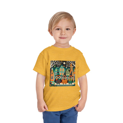 Night of the Trick-or-Treating Owlets Toddler Short Sleeve Tee