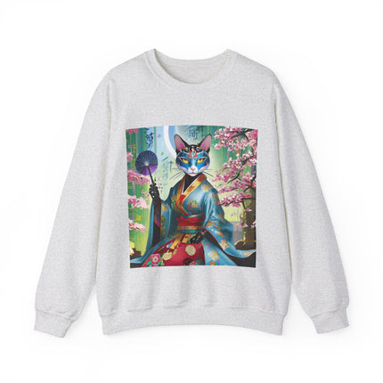 Cyberpunk Geisha Unisex Heavy Blend™ Crewneck Sweatshirt