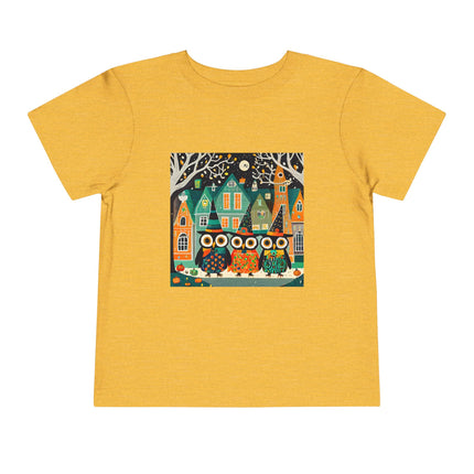 Night of the Trick-or-Treating Owlets Toddler Short Sleeve Tee