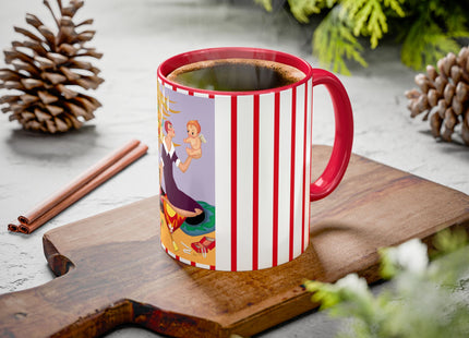 Art Deco Christmas Colorful Mugs (11oz, 15oz)
