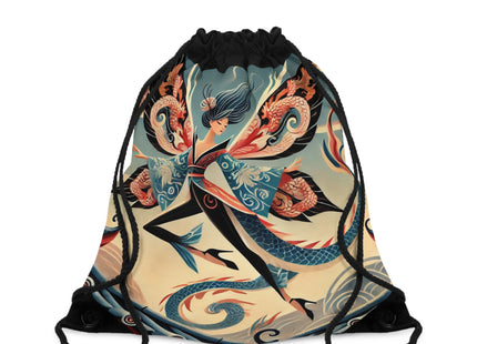 Dragon Fairy of the Temple Drawstring Bag