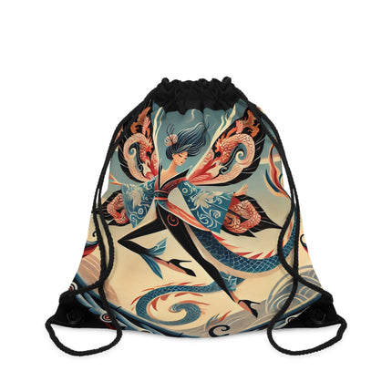 Dragon Fairy of the Temple Drawstring Bag