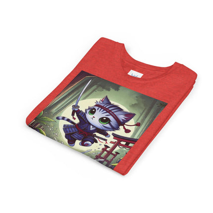 Moonlit Samurai Kitty Youth Short Sleeve Tee