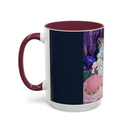 The Moonlit Garden Serenade Colorful Mugs – Art Deco Musical Elegance