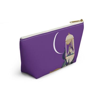 Moonlit Reverie Pavilion Cosmetic Bag – Art Deco Elegance & Mystical Serenity