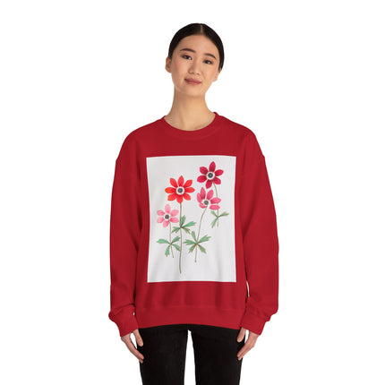 Anemoon, Anemone by Anselmus Boëtius de Boodt Heavy Blend™ Crewneck Sweatshirt