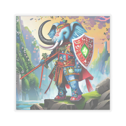 Cyberpunk Elephant Kiss-Cut Stickers (4 Sizes)