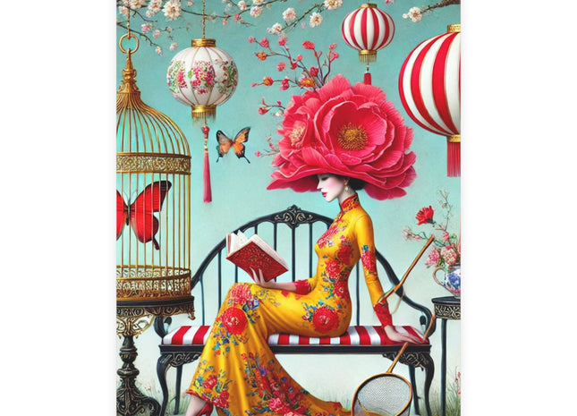 Reading In A Painted Garden Postcard Bundles (envelopes included) - Bundles of 10, 30, 50 Pieces