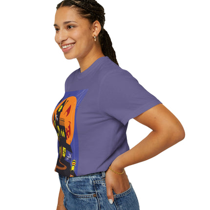 Halloween Night at the Haunted House Unisex Garment-Dyed T-shirt