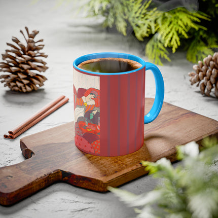 Les Coussins by Georges Lepape Colorful Mugs (11oz, 15oz)