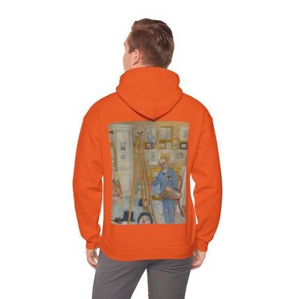The Skeleton Painter by James Ensor Heavy Blend™ Hooded Sweatshirt
