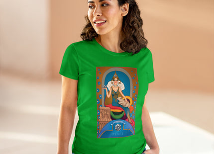April & Diamond (from the Gem Series) by Sofia Chiostri Women's Midweight Cotton Tee