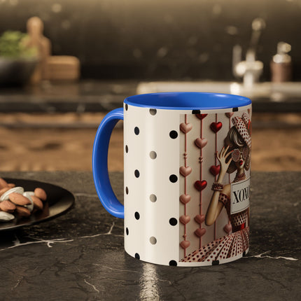 Fashionably Yours, XOXO Colorful Mugs (11oz, 15oz)