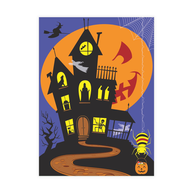 Halloween Night at the Haunted House Postcards (envelopes included) - Bundles of 10, 30, 50 Pieces