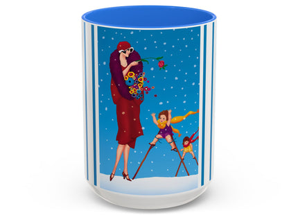 Snowfall & Couture Colorful Mugs (11oz, 15oz)