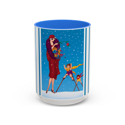 Snowfall & Couture Colorful Mugs (11oz, 15oz)