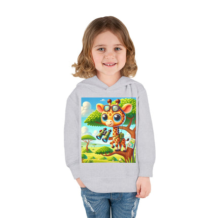 Giraffe Lookout Toddler Pullover Fleece Hoodie