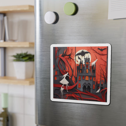 Halloween Night Scene Die-Cut Magnets (5 Sizes)
