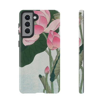 Blooming Lotus Flowers by Ohara Koson Phone Cases