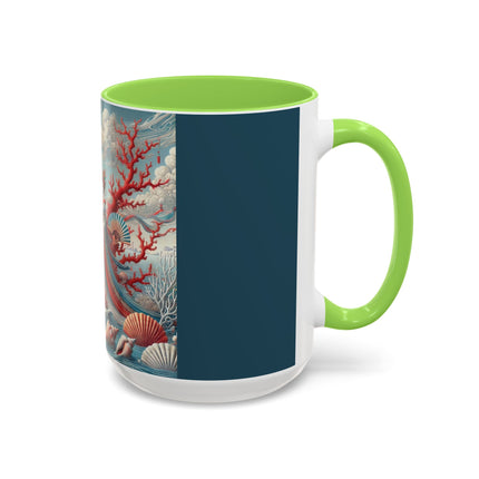 Ladies by the Quiet Sea Colorful Mugs (11oz, 15oz)