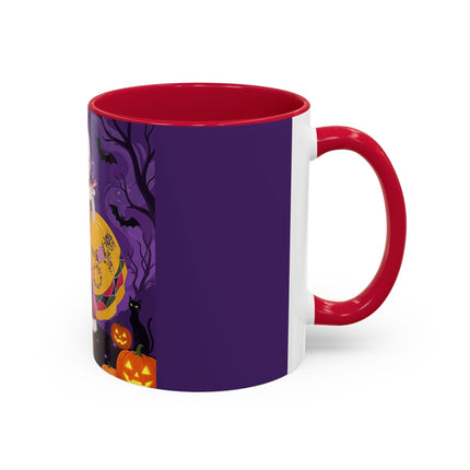 🎭🌹 The Harlequin Rose Masquerade Colorful Mug – Theatrical Halloween Romance