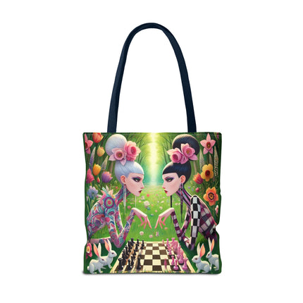 The Spring Gambit: A Fairy’s Move Tote Bag – Whimsical Chess & Spring Magic