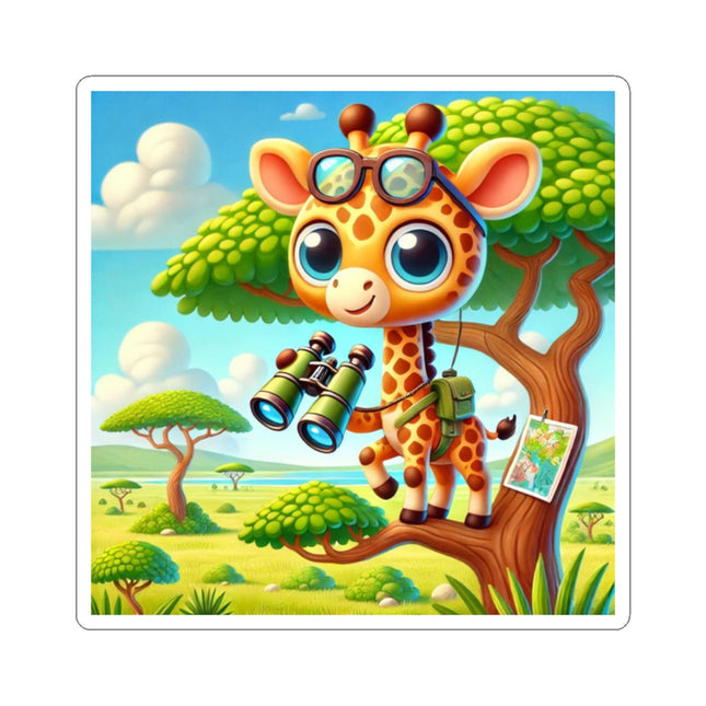 Giraffe Lookout Kiss-Cut Stickers (4 Sizes)
