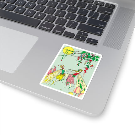 Moonlit Dance of Enchanting Fairies Kiss-Cut Stickers (4 Sizes)
