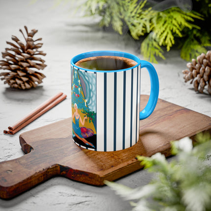 Art Deco Christmas Elegance Colorful Mugs (11oz, 15oz)