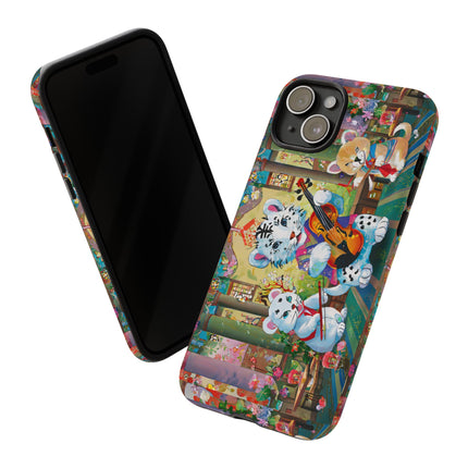 Melodies of the Snow Lion Cub Phone Cases
