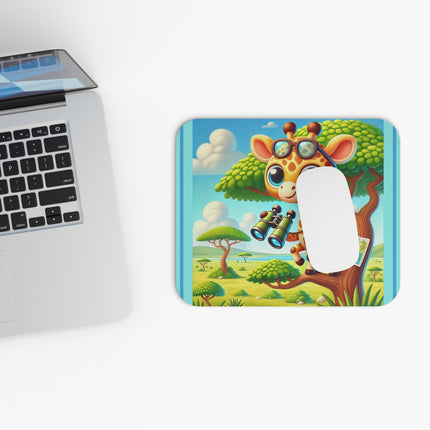 Giraffe Lookout Mouse Pad (Rectangle)
