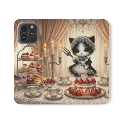 🍓🐱 The Patisserie Kitten Flip Case – Sweet Charm & Storybook Delight