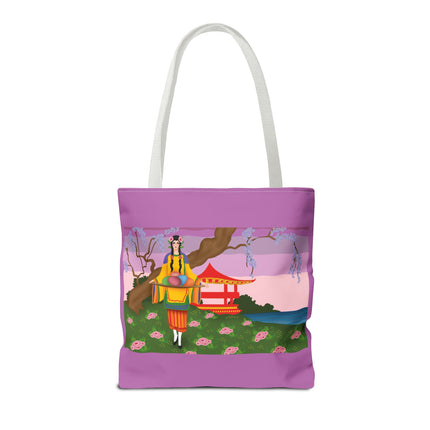 Elegance and Blooms: Vintage Glamour in Springtime Splendor Tote Bag (AOP)