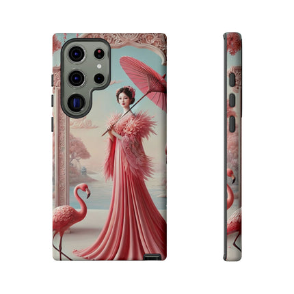 Petals, Porcelain, and Flamingos Phone Cases