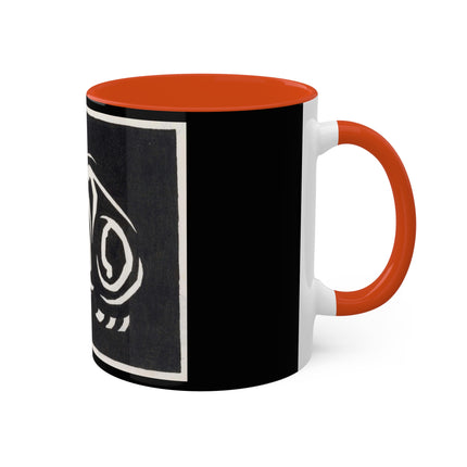 December (Cat Lying) by Anna Julia de Graag Colorful Mugs, 11oz