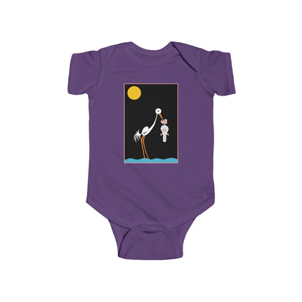 Moonlit Reverie Baby Bodysuit – Starlit Dreams & Timeless Arrival