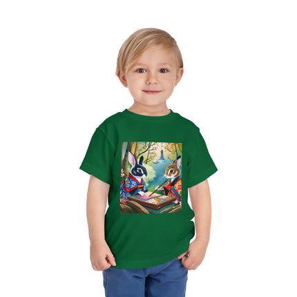 Fairy Animals Writing Wishes Toddler Short Sleeve Tee