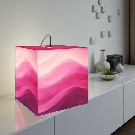 Autumn Serenade in Fuchsia and Pink Light Cube Lamp
