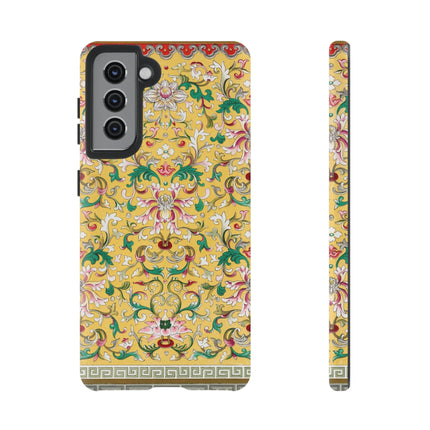 Yellow Botanical Pattern by Owen Jones Phone Cases