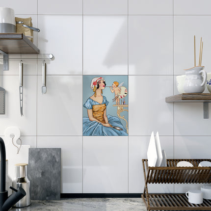 The Enchanting Painter Ceramic Tile
