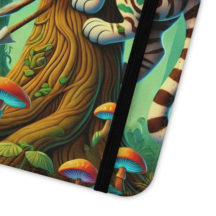 🐅🌿 Silent Stripes Flip Case – Stealth, Grace & Enchanted Forest