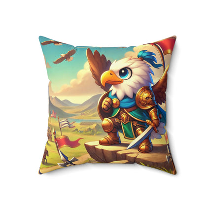Watchful Guardian Spun Polyester Square Pillow