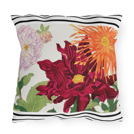 Dahlia Flower by Tanigami Kônan Outdoor Pillows