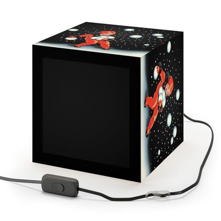 Festive Snowball Light Cube Lamp