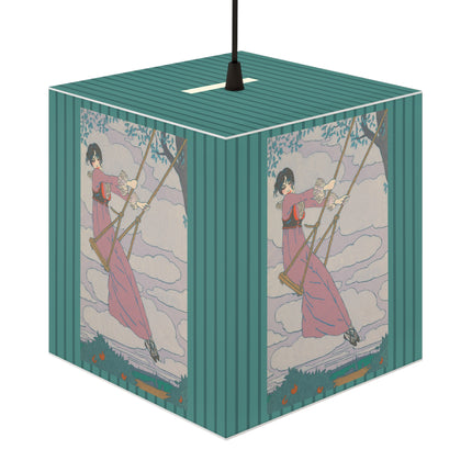 La balançoire by Georges Lepape Light Cube Lamp