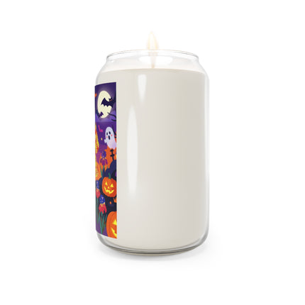 🌙🎃 The Moonlit Garden Masquerade Scented Soy Candle – Floral Halloween Charm