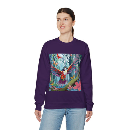 Colorful Raptor Unisex Heavy Blend™ Crewneck Sweatshirt
