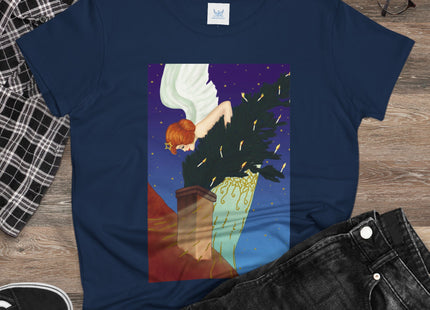 The Christmas Angel Women's Midweight Cotton Tee